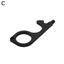 Load image into Gallery viewer, Easy Use No Touch Door Opener Hook Key Shape Portable Hygiene Hand Clean Brass For Elevator Button Closer Tool Multipurpose